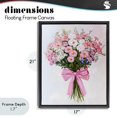 thumbnail image 4 of Stupell Industries Cottage Pink & White Tied Flower Bouquet Black Floating Frame Canvas Art, 17 x 21, by The Prints Vibe, 4 of 8