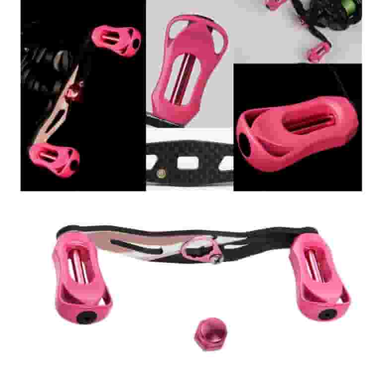 baitcast reel grips Grip Pink Camo 130mm Power Fishing Reel Handle