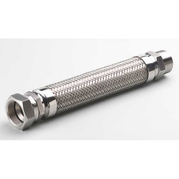 Hose Master Flexible Metal Hose Assembly,1/2"I.D.12" GZ050SHXJ120