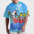 thumbnail image 3 of Camiseta de Snoopy y Peanuts para hombre y mujer, camiseta de Flying Ace, ropa 3D, novedad, camiseta de manga corta con cuello redondo, camiseta gráfica para niños, 3 of 5