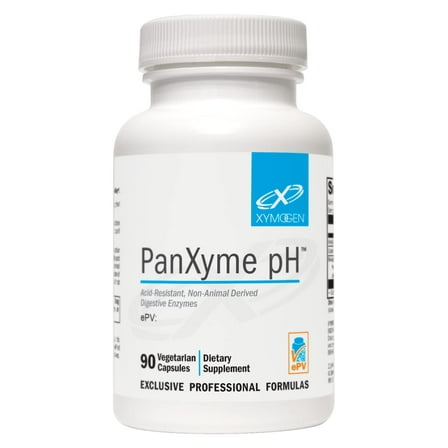 XYMOGEN PanXyme pH - Digestive Enzymes for Gut Health - Amylase, Lipase, and Protease Enzyme Supplement - Gut Health Supplements for Digestion Support - Gluten Free   Vegan (90 Capsules)