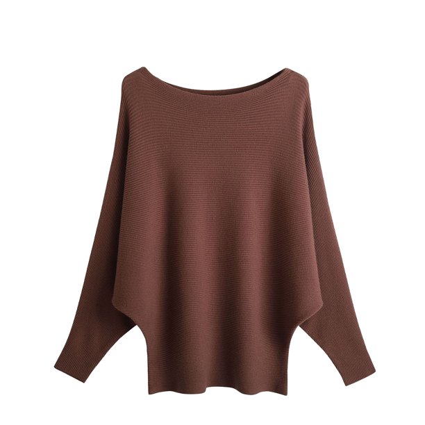 Suéter de cuello redondo para mujer, nuevo jersey de punto con cuello redondo, manga larga, holgado, estilo europeo y de talla grande, con cuentas de uñas.