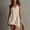 Khaki, variant on Ayolanni Sleeveless Women Summer Dresses V-Neck Fashion Solid Midi Slip Dress Casual Party Cotton Vacation Fringe Sundress Green L