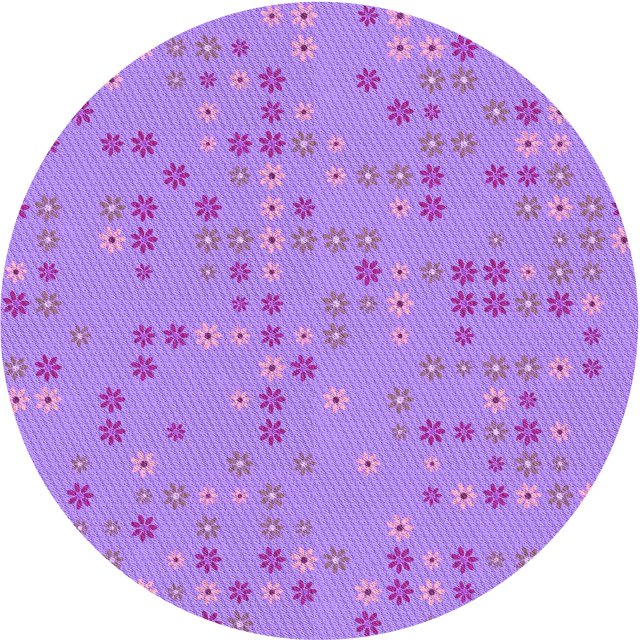 Ahgly Company Tapis d'Intérieur Lavable en Machine Carré Violet Transitionnel, 3 Pieds Carré