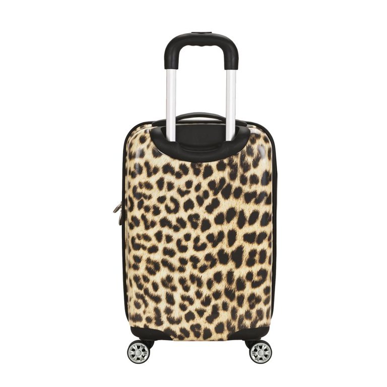 Black Leopard 21 Spinner Carry-On Luggage | Fashion Luggage