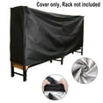 thumbnail image 2 of 8Ft Firewood Cover Waterproof Lumber Log Rack Outdoor Storage Holder Cover, 2 of 9
