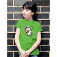 thumbnail image 2 of Trick Or Treat Cute Unicorn T-Shirt Juniors -Image by Shutterstock,  x-Small, 2 of 4