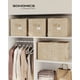 thumbnail image 2 of Juego de 3 cestas de almacenamiento SONGMICS de tela, color beige arena, 45 L, 2 of 6
