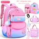 thumbnail image 2 of Mochila de gran capacidad para niñas de escuela primaria de 1 a 3 a 6 grados, mochila de escuela secundaria de nuevo estilo, mochila multifuncional para niña coreana, larga espalda no cansada, 2 of 4