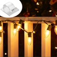 thumbnail image 6 of Hooks for Outdoor String Lights Clips 50 Pack Clips Clear Light Hook with 50 Waterproof Adhesive Backing for Lamp, 6 of 6