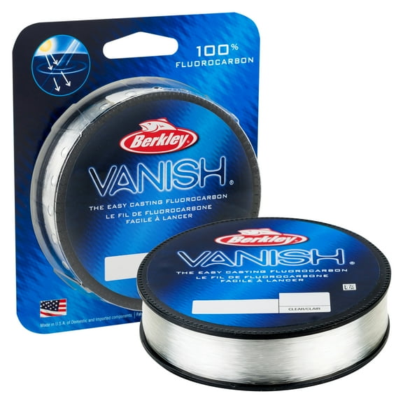 Berkley Vanish® Fluorocarbon Fishing Line, Clear, 8 lb Test Strength, 250 yd