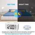 thumbnail image 2 of Smart Digital Alarm Clock Battery Operated Desk Electronic Small Clock, 2 of 5