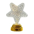 thumbnail image 2 of Battery Powered LED Night Light Decorative Table Lamp, Diamond-Cut Crystal Style with Gold Base, Portable Bedside Light for Bedroom, Party, Kids, 2 of 5