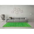 thumbnail image 3 of Ahgly Company Indoor Square Abstract Green Modern Area Rugs, 7' Square, 3 of 4
