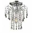 thumbnail image 1 of Elegant Lighting Tombe 9" Spectres Cristal Flush Mount en Chrome, 1 of 1