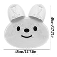 thumbnail image 2 of Puntoco Silicone Rabbit Foot Rubbing Artifact Bathroom Non-Slip Mat Rubbing Back Massage Mat Rubbing Bath Wash Feet to Dead Skin Shower Room Floor Mat, 2 of 2