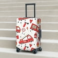 thumbnail image 5 of Uemuo Fire Truck Printed Washable Luggage Cover - Fashion Suitcase Protector Fits 18-32 Inch Luggage -Large, 5 of 9