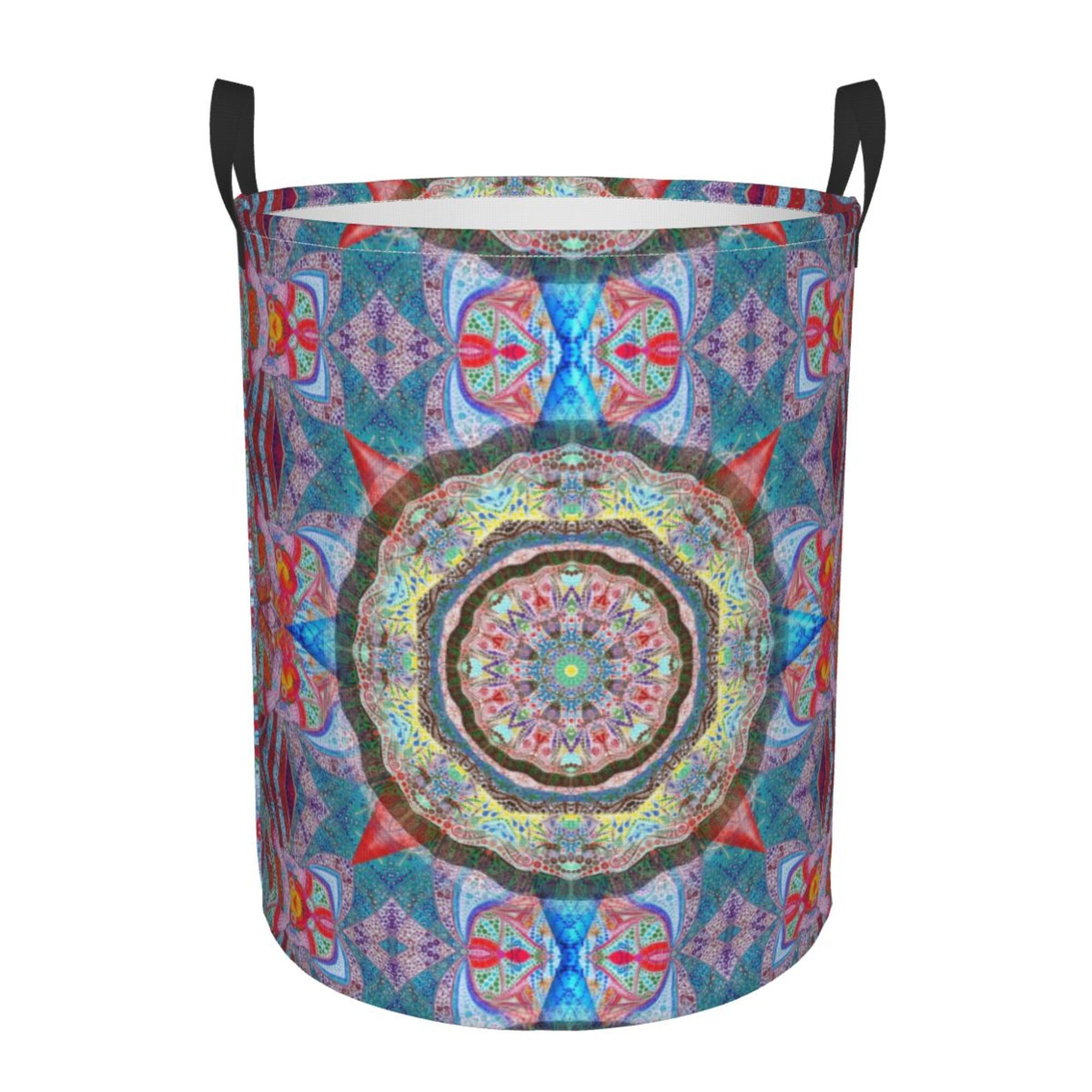 ZICANCN Psychedelic Art Laundry Basket Organizer Dirty Clothes Hamper