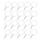 thumbnail image 1 of 20 piezas 3x32 mm ganchos para cortinas de bricolaje grandes bucle para cortina de baño anillos de hierro a prueba de óxido perchas de anillos deslizantes (blanco), 1 of 5