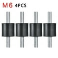 thumbnail image 4 of 4X Rubber Buffer Set Vibration Damper Silent Block Rubber Metal Buffer M5 M6 M8 M6 YIWEI, 4 of 9