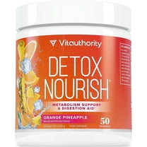 Vitauthority Detox Nourish Detox Cleanse Weight Loss Powder, Orange Pineapple, 50 Servings, 10.9 oz