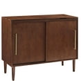 thumbnail image 2 of Crosley Console Multimédia de Style Milieu du Siècle Moderne 44 Pouces Everett avec Tourne-Disque, 2 of 5