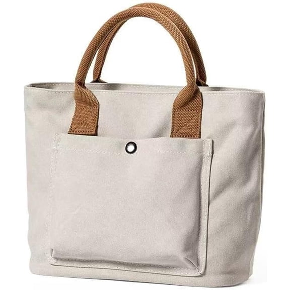 Sunyuer Small Canvas Tote Bag for Women, Fashion Canvas Satchel Shoulder Purse Top Handle Handbags