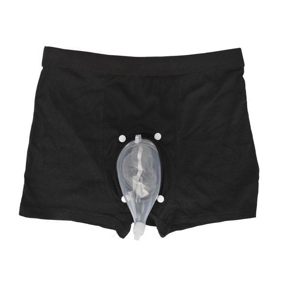 Men Urinal Pee Holder, Elastic Waistband Valve Switch Wearable Men Urinal Bag Prevent Leakage  for Elderly