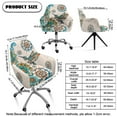 thumbnail image 7 of Xoenoiee Boho Mandala Hummingbird Print Dining Room Chair Cover Velvet Curved Accent Chair Cover Armchair Cover Wingback Chair Protector Office Chair Cover for Kitchen Living Room, 7 of 7