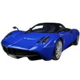 thumbnail image 2 of Pagani Huayra Blue with Black Top 1/18 Diecast Model Car by Motormax, 2 of 3