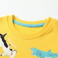 thumbnail image 5 of HILEELANG Little Boy Sweatshirts Luminous Glow at Night Yellow Fish Pullover Cotton Long Sleeve Round Neck Top Clothes Shirts 6 Years, 5 of 5