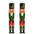 thumbnail image 2 of Christmas Nutcracker Banner Nutcracker Door Curtain Christmas Couplet Porch Sign Outdoor Indoor Door Nutcracker Soldier Banners Decor, 2 of 6