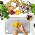 thumbnail image 2 of Kyusrd 316 Stainless Steel Double-sided Chopping Board With Grooves Kitchen Daily Stainless Steel Cutting Board, 2 of 8
