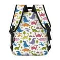 thumbnail image 4 of Honeii Cute Dinosaur Print Backpack for Both Men and Women, Basic Bookbag for College, Work, or Travel,Rucksack Computer Bag-One Size, 4 of 5