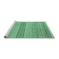 thumbnail image 2 of Ahgly Company Machine Washable Indoor Rectangle Oriental Turquoise Blue Modern Area Rugs, 8' x 12', 2 of 4
