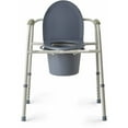 Medline Steel 3in1 Bedside Toilet Commode
