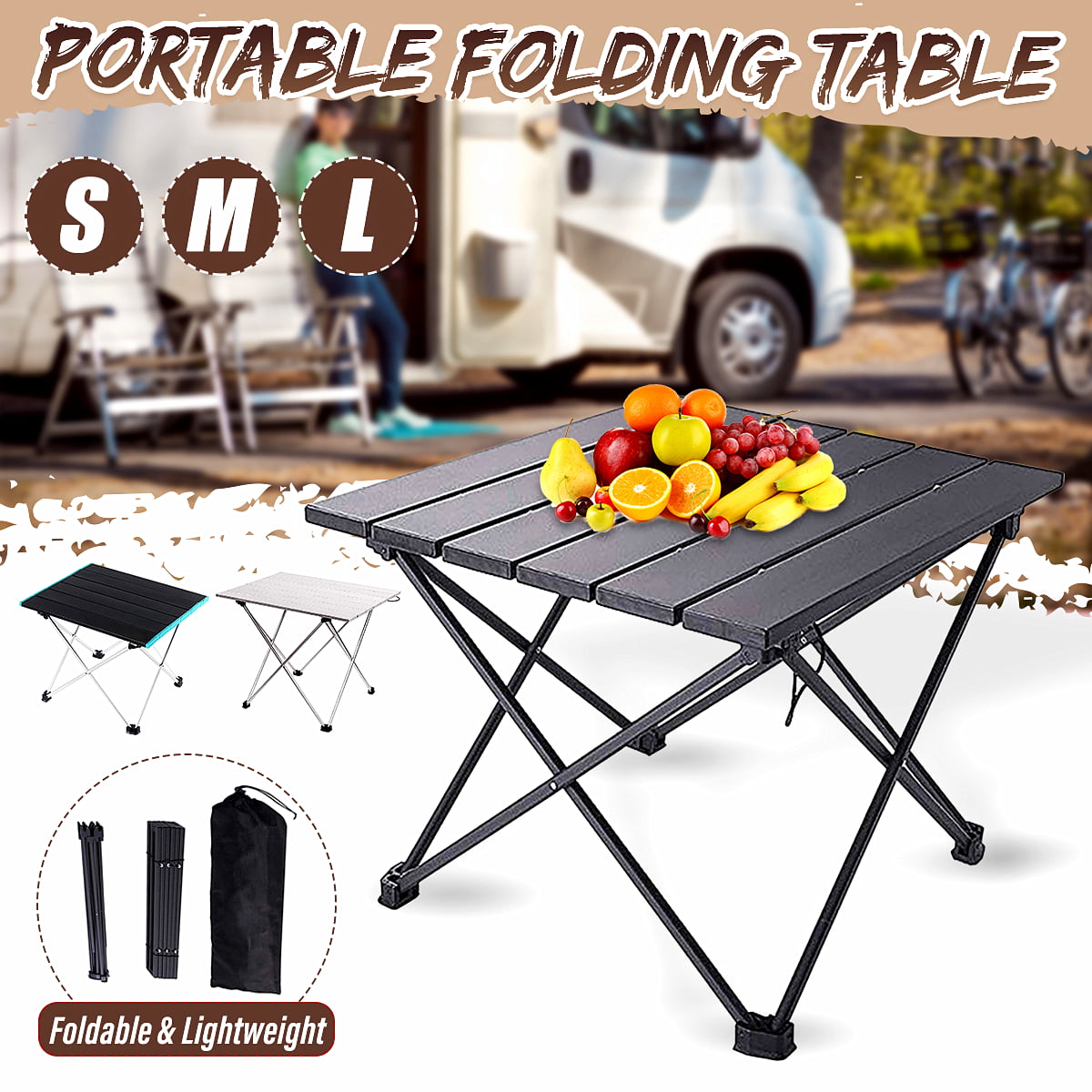 Mini Folding Camping Table Portable Picnic BBQ Outdoor Beach Desk Furniture