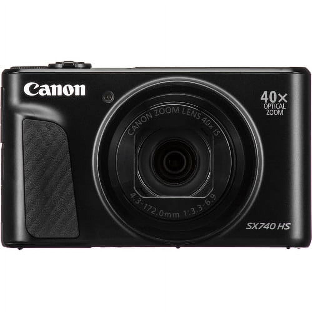 Canon PowerShot SX740 HS Digital Camera (Black) with 64 GB Memory