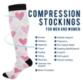 thumbnail image 2 of FORMRS Womens Knee High Socks Casual Long Thick Travel Daily Wear, 1 Pair, Geometric Love, 2 of 6