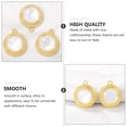thumbnail image 4 of Shisuyan 5pcs Metal Charms for Crafts Pendants Jewelry Making Golden Simple Design Jewelry Accessories, 4 of 8