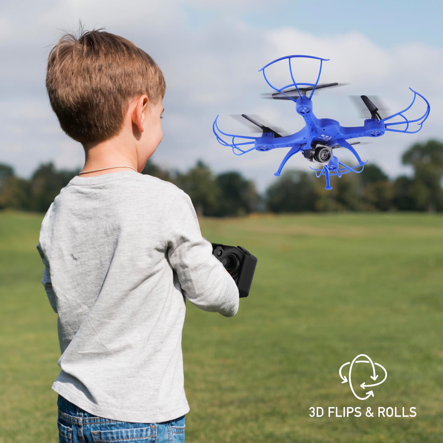 Sonic The Hedgehog Sky Racer Drone - Wi-Fi Camera, Kid's Toy Drone with 10 Min Flight, Auto Hover, and Remote Controller Included