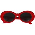 thumbnail image 1 of Bold Retro Oval Mod Thick Frame Sunglasses Round Lens Kurt Cobain Clout Goggles, 1 of 5
