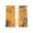 Multi, variant on Orange Botanical Sheer Curtains 63 Inch Length 2 Panels Set, Modernism Tropical Palm Leaf Voile Window Treatment Rod Pocket Curtains Sheers Drapes for Bedroom/Living Room/Kitchen 52x"63"x2