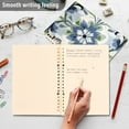 thumbnail image 4 of FORMRS 1-Subject Spiral Notebook 8" x 5" College Ruled 60 Refillable Sheet A5 Hard Cover, 2 Pack, Green Floral, 4 of 7