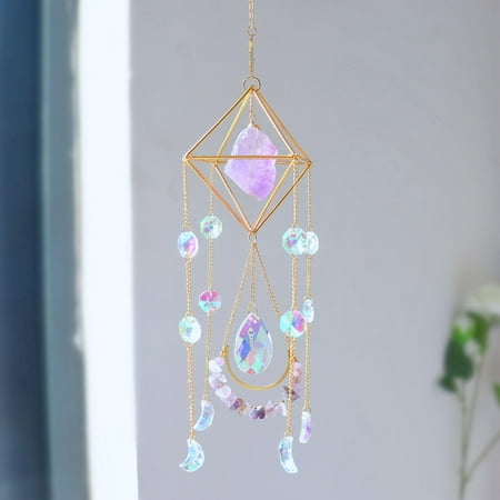 

Crystal Pendant Wind Chimes rainbow making for Windows Balcony Kitchen Garden Home Decoration