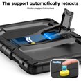 thumbnail image 3 of XYX for Lenovo Tab 10.1 2025 TB-311XU/K10C TB-311FU Case 10.1 inch, 3in1 Heavy Duty Shockproof Tablet Case with Stand, Shoulder Strap, Black, 3 of 7