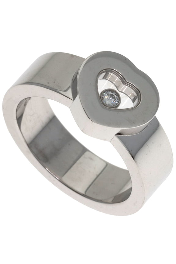 Pre-Owned Chopard Happy Diamonds Ring, 18K White Gold, Women's