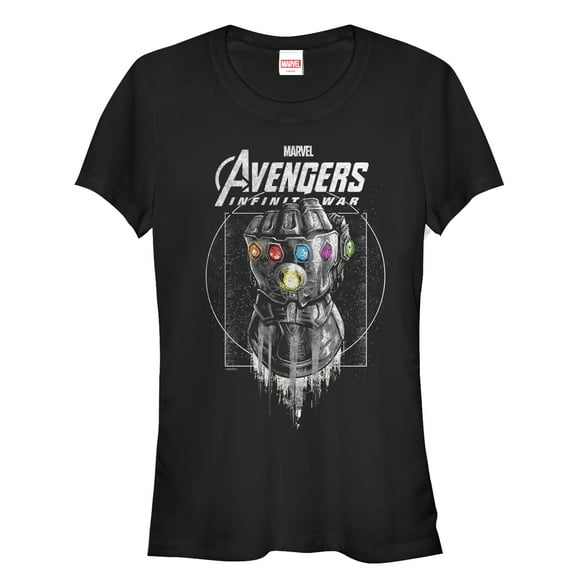 Junior's Marvel Avengers: Avengers: Infinity War Gauntlet Drip  Graphic Tee Black X Large