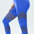 thumbnail image 6 of Bibifish Womens Yoga Pants Mesh Panel Design Full-Length Yoga Pants High-Waist Breathable Fabric Gym Workout Ventilated Activewear, 6 of 7