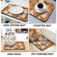 thumbnail image 4 of Drying Mat for Dishes Spooky Ghost Happy Halloween Night Coffee Bar Mat Absorbant Collapsible 18x24 Inch Dishes Plate Glass Dry Draining Pad for Kitchen Fast Dry, 4 of 7
